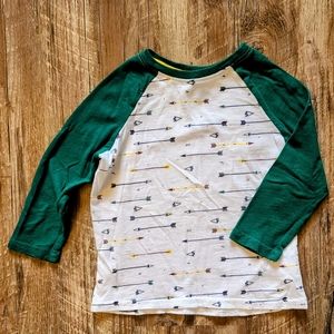 18 Month Boy Lightning Bug Long Sleeve Raglan Arrow Shirt